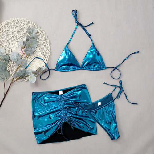 Bikini swimsuit- Blue, Medium