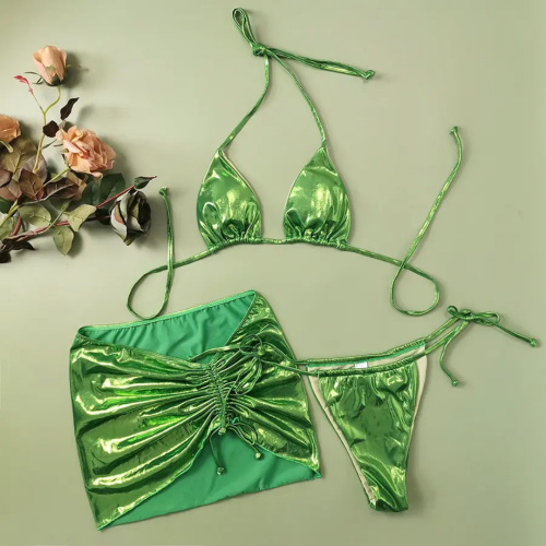 Bikini swimsuit- Green, Small